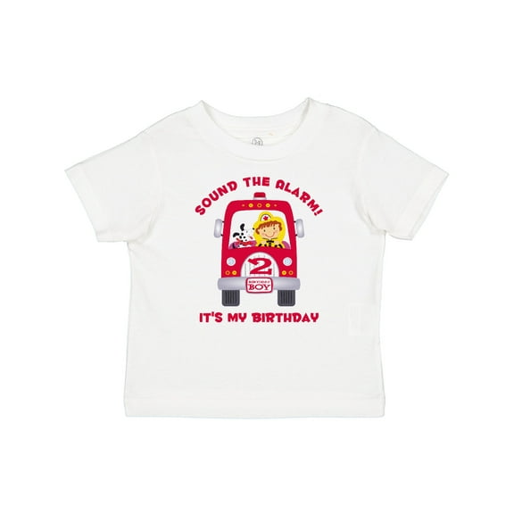 Inktastic Fire Truck 2nd Birthday Boy Boys Baby T-Shirt