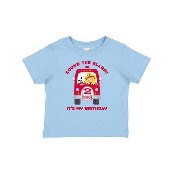 Inktastic Fire Truck 2nd Birthday Boy Boys Baby T-Shirt