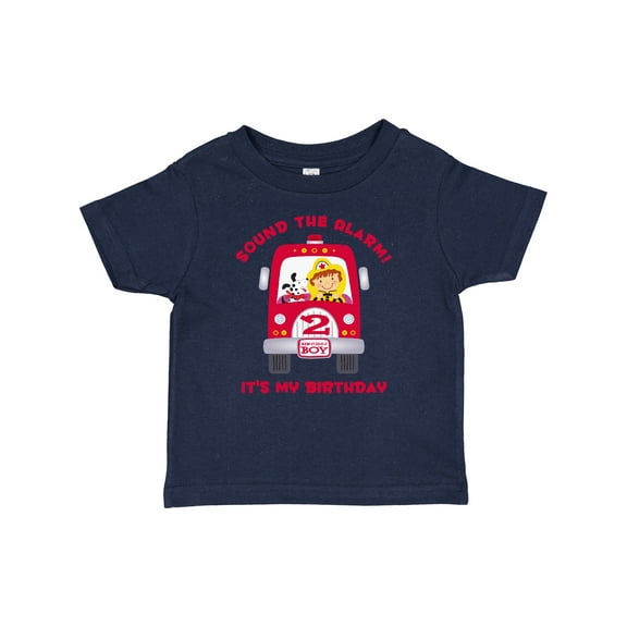 Inktastic Fire Truck 2nd Birthday Boy Boys Baby T-Shirt