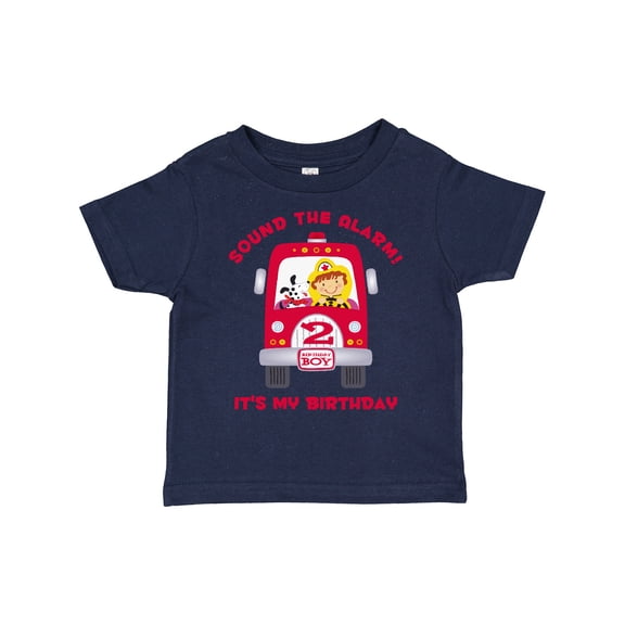 Inktastic Fire Truck 2nd Birthday Boy Boys Toddler T-Shirt