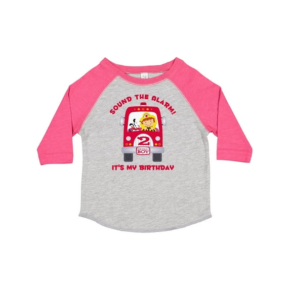 Inktastic Fire Truck 2nd Birthday Boy Boys Toddler T-Shirt