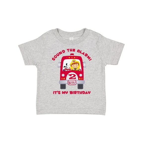 Inktastic Fire Truck 2nd Birthday Boy Boys Toddler T-Shirt