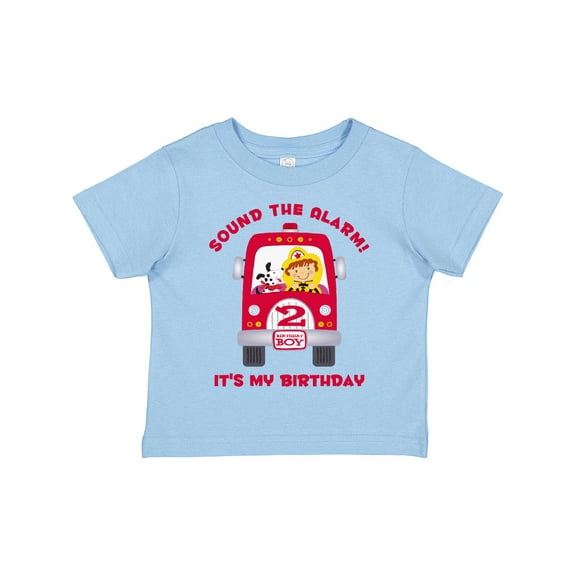 Inktastic Fire Truck 2nd Birthday Boy Boys Toddler T-Shirt