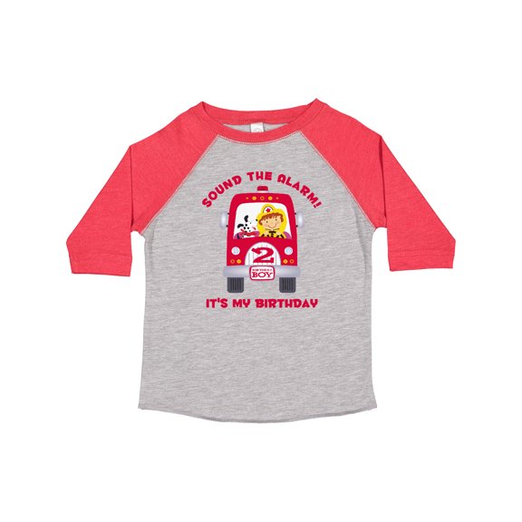 Inktastic Fire Truck 2nd Birthday Boy Boys Toddler T-Shirt