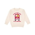 thumbnail image 1 of Inktastic Fire Truck 2nd Birthday Boy Toddler Sweatshirt, 1 of 4