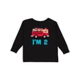 thumbnail image 1 of Inktastic Fire Truck 2nd Birthday Boys or Girls Long Sleeve Toddler T-Shirt, 1 of 5