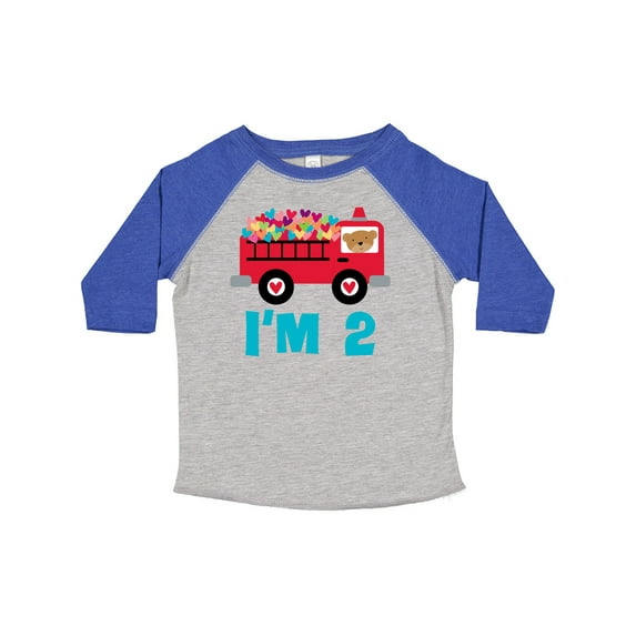 Inktastic Fire Truck 2nd Birthday Boys or Girls Toddler T-Shirt