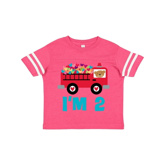 Inktastic Fire Truck 2nd Birthday Boys or Girls Toddler T-Shirt