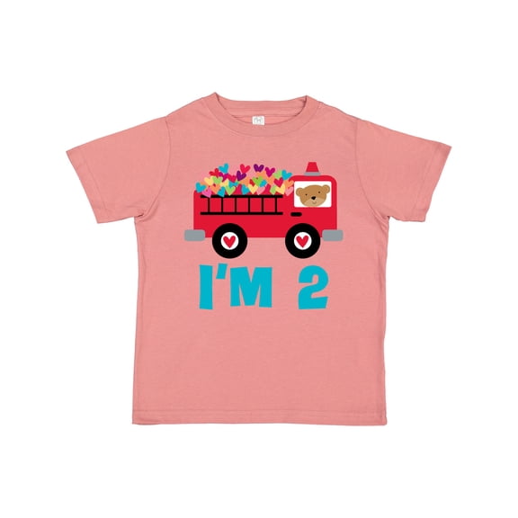 Inktastic Fire Truck 2nd Birthday Boys or Girls Toddler T-Shirt