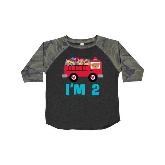 Inktastic Fire Truck 2nd Birthday Boys or Girls Toddler T-Shirt