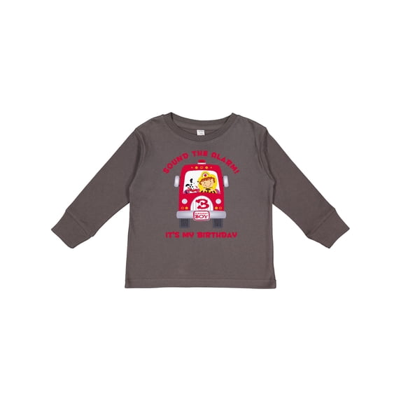 Inktastic Fire Truck 3rd Birthday Boy Boys Long Sleeve Toddler T-Shirt