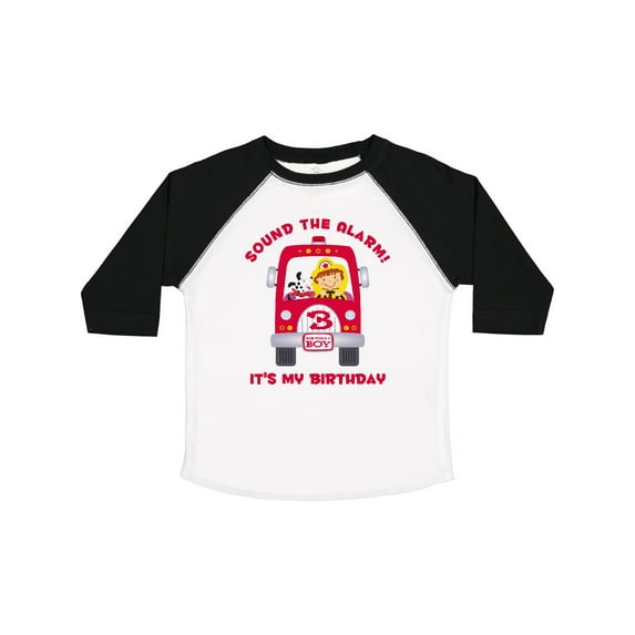 Inktastic Fire Truck 3rd Birthday Boy Boys Toddler T-Shirt