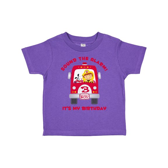 Inktastic Fire Truck 3rd Birthday Boy Boys Toddler T-Shirt