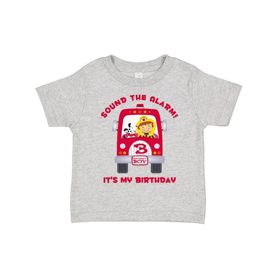 Inktastic Fire Truck 3rd Birthday Boy Boys Toddler T-Shirt