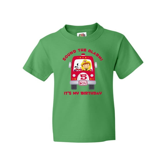 Inktastic Fire Truck 5th Birthday Boy Youth T-Shirt