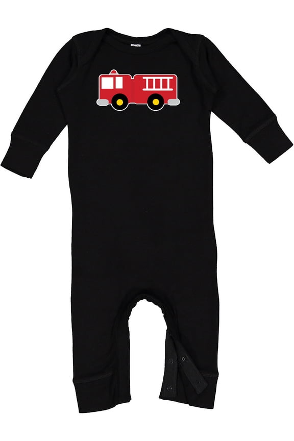 Fire Truck Childs Fireman Baby Romper Coveralls