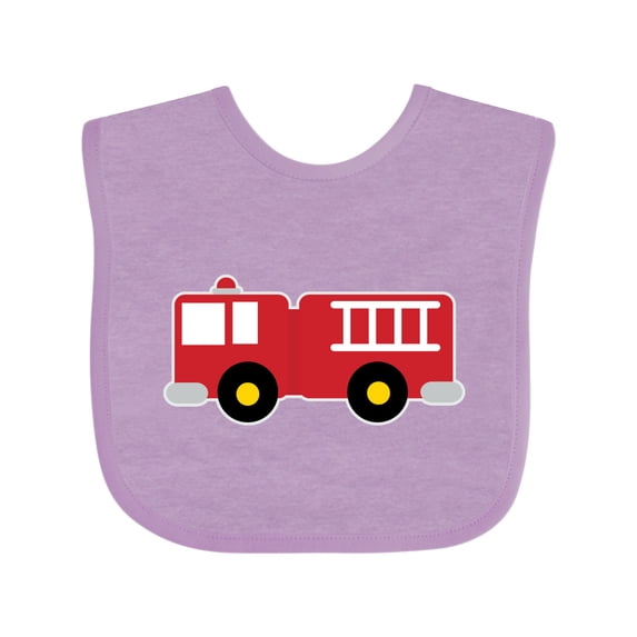 Inktastic Fire Truck Childs Fireman Boys or Girls Baby Bib
