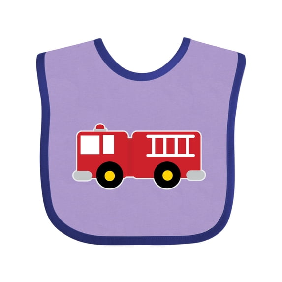 Inktastic Fire Truck Childs Fireman Boys or Girls Baby Bib