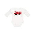 thumbnail image 1 of Inktastic Fire Truck Childs Fireman Boys or Girls Long Sleeve Baby Bodysuit, 1 of 5