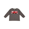 thumbnail image 1 of Inktastic Fire Truck Childs Fireman Boys or Girls Long Sleeve Toddler T-Shirt, 1 of 5