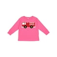 thumbnail image 1 of Inktastic Fire Truck Childs Fireman Boys or Girls Long Sleeve Toddler T-Shirt, 1 of 5
