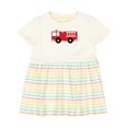 thumbnail image 1 of Inktastic Fire Truck Childs Fireman Girls Baby Dress, 1 of 5