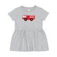 thumbnail image 1 of Inktastic Fire Truck Childs Fireman Girls Baby Dress, 1 of 5