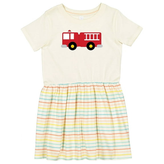 Inktastic Fire Truck Childs Fireman Girls Toddler Dress