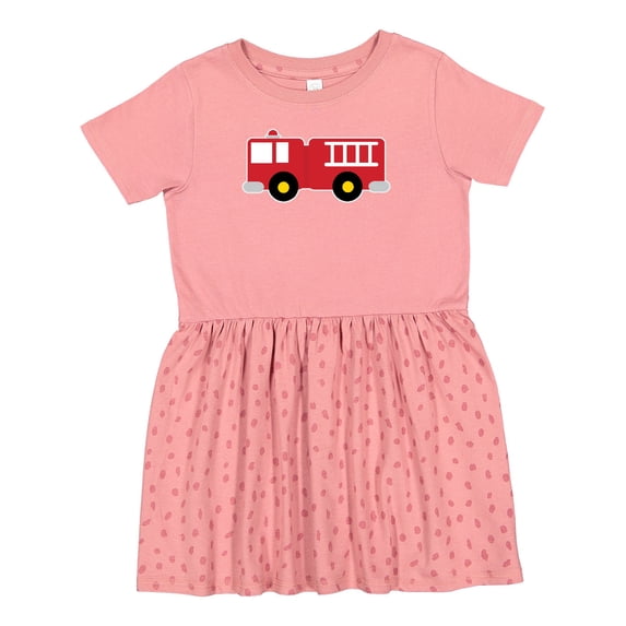 Inktastic Fire Truck Childs Fireman Girls Toddler Dress