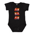 thumbnail image 1 of Inktastic Fire Truck Firefighter Bear Boys or Girls Baby Bodysuit, 1 of 5