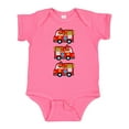 thumbnail image 1 of Inktastic Fire Truck Firefighter Bear Boys or Girls Baby Bodysuit, 1 of 5