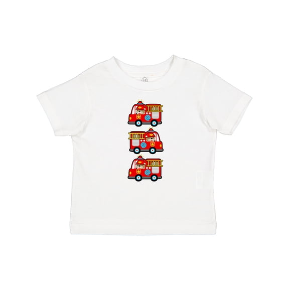Inktastic Fire Truck Firefighter Bear Boys or Girls Baby T-Shirt
