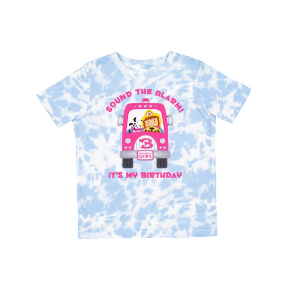 Inktastic Fire Truck Girl 3rd Birthday Girls Toddler T-Shirt