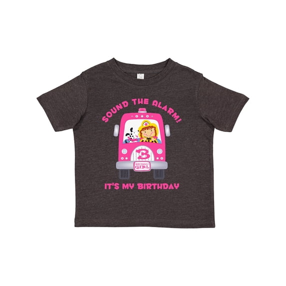 Inktastic Fire Truck Girl 3rd Birthday Girls Toddler T-Shirt