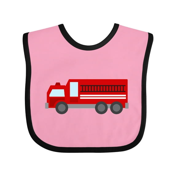 Inktastic Fire Truck (Red) Boys or Girls Baby Bib