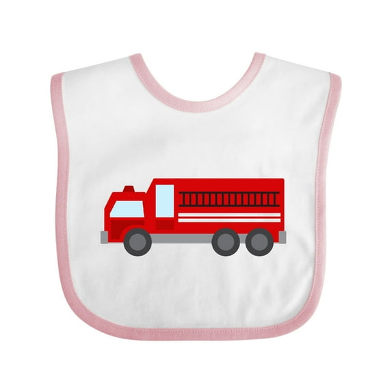 Inktastic Fire Truck (Red) Boys or Girls Baby Bib