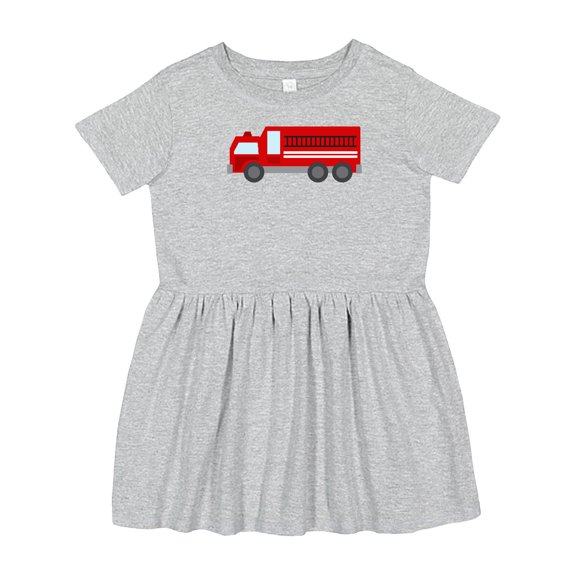 Inktastic Fire Truck (red) Girls Toddler Dress