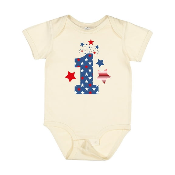 Inktastic Firecracker 1st Birthday Boys or Girls Baby Bodysuit