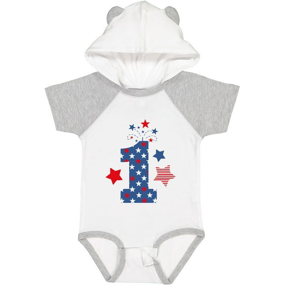 Inktastic Firecracker 1st Birthday Boys or Girls Baby Bodysuit