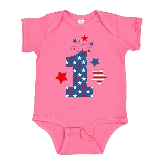 Inktastic Firecracker 1st Birthday Boys or Girls Baby Bodysuit