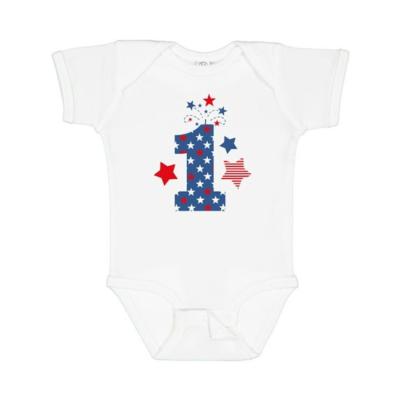 Inktastic Firecracker 1st Birthday Boys or Girls Baby Bodysuit