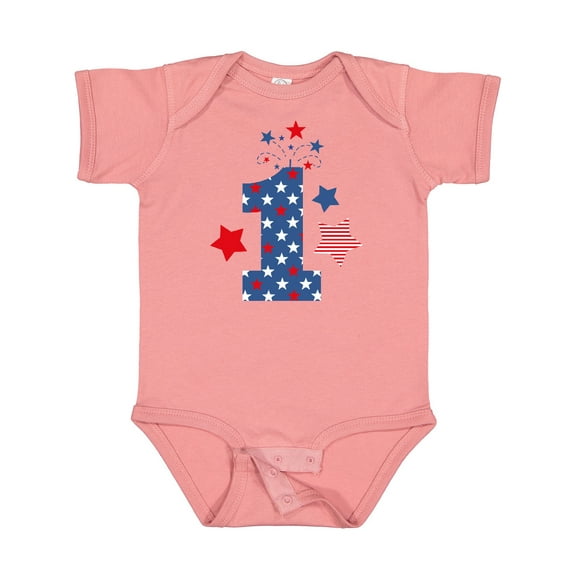 Inktastic Firecracker 1st Birthday Boys or Girls Baby Bodysuit