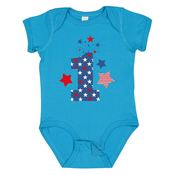 Inktastic Firecracker 1st Birthday Boys or Girls Baby Bodysuit