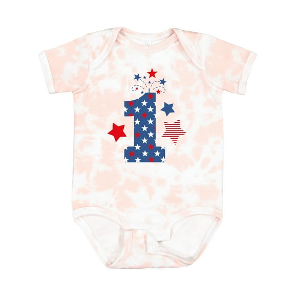 Inktastic Firecracker 1st Birthday Boys or Girls Baby Bodysuit