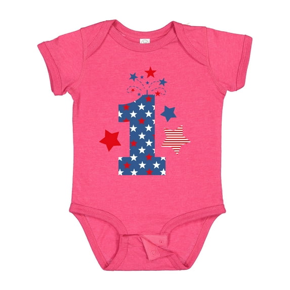 Inktastic Firecracker 1st Birthday Boys or Girls Baby Bodysuit
