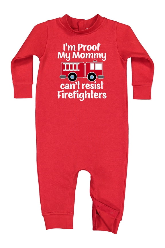 Firefighter Daddy Baby Fireman Baby Fleece Romper