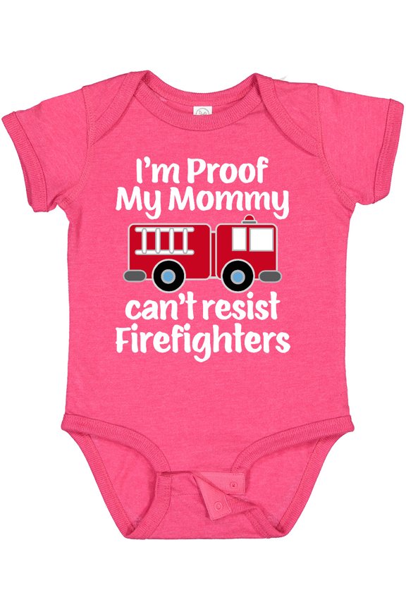 Firefighter Daddy Baby Fireman Boys or Girls Baby Bodysuit