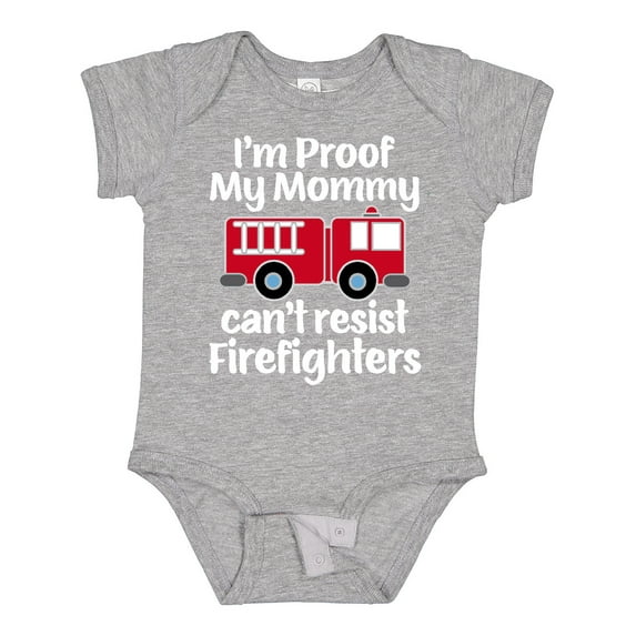 Inktastic Firefighter Daddy Baby Fireman Boys or Girls Baby Bodysuit