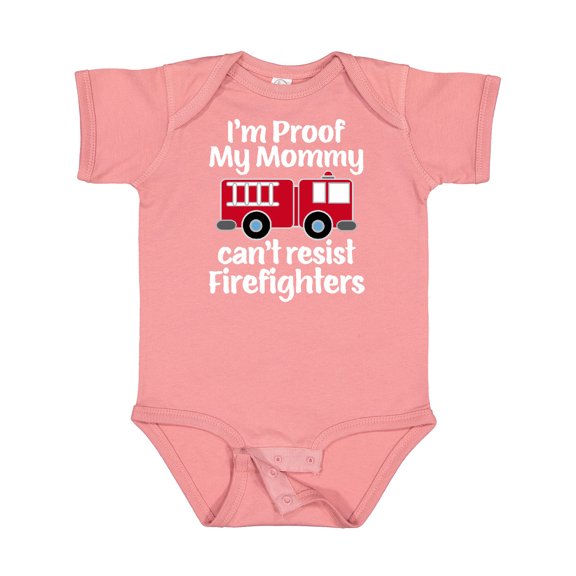 Inktastic Firefighter Daddy Baby Fireman Boys or Girls Baby Bodysuit