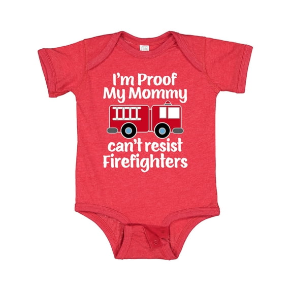 Inktastic Firefighter Daddy Baby Fireman Boys or Girls Baby Bodysuit